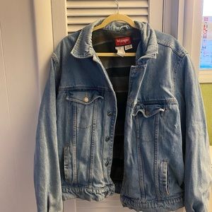 Vintage Wrangler Hero Fleece Lined Denim Jacket